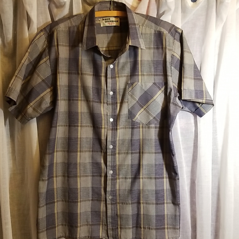 Men's Plaid Short Sleeve Shirt